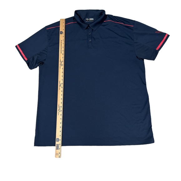 Callaway Opti Dri Polo Shirt Mens 2XL Navy Blue Vented Breathable Short Sleeve - Picture 6 of 6